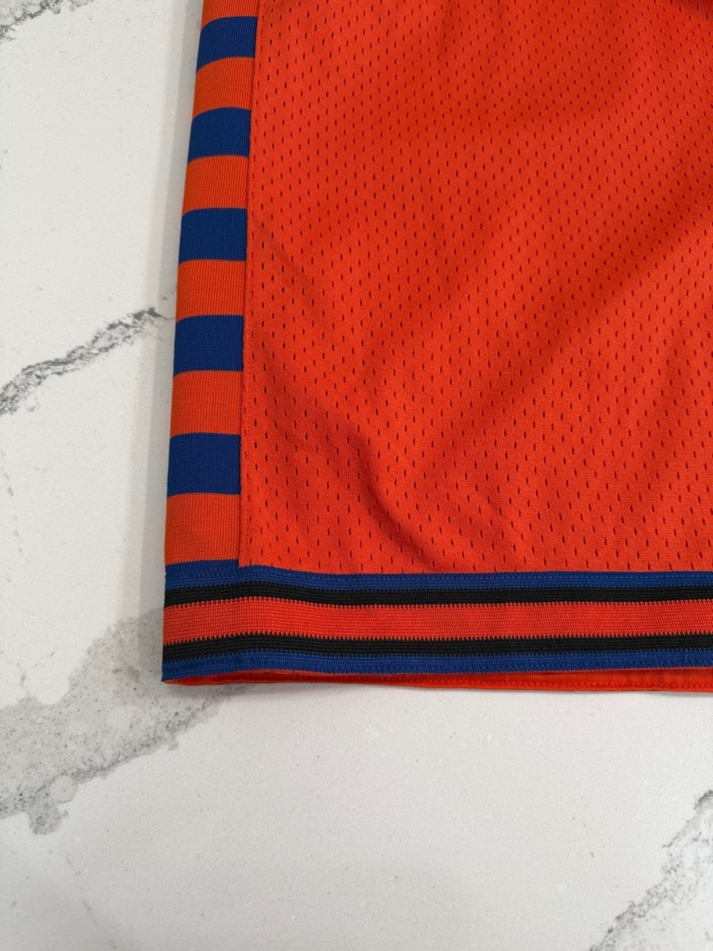 Vintage Nike Team NBA Ny Knicks Orange Basketball Shorts XXL New York #52 - Picture 4 of 6